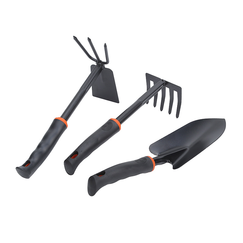 Portable Multifunctional Home Set Gardening Trowel Fork Carbon Steel Tools