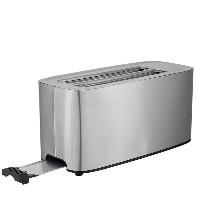 Premium 4-Slice Long Slot Stainless Steel Toaster for Perfect Toast