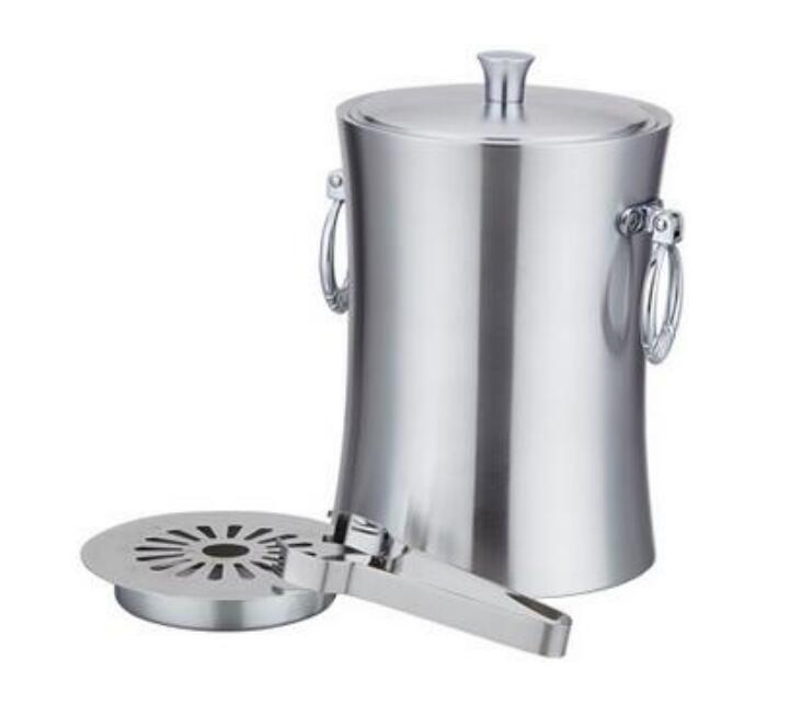 Hotel Durable Stainless Steel Ice Bucket with Ice Tong