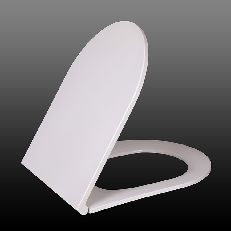 Sanipro Top Fixing Ovu Type Household Thickened Slow Drop Sitting Toilet Lid Universal PP Plastic Toilet Seat Cover for Bathroom