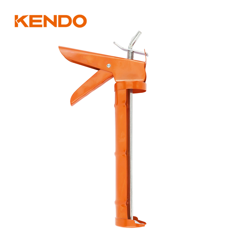 Kendo Caulking Gun with Hard Steel Trigger and Swivel Handle