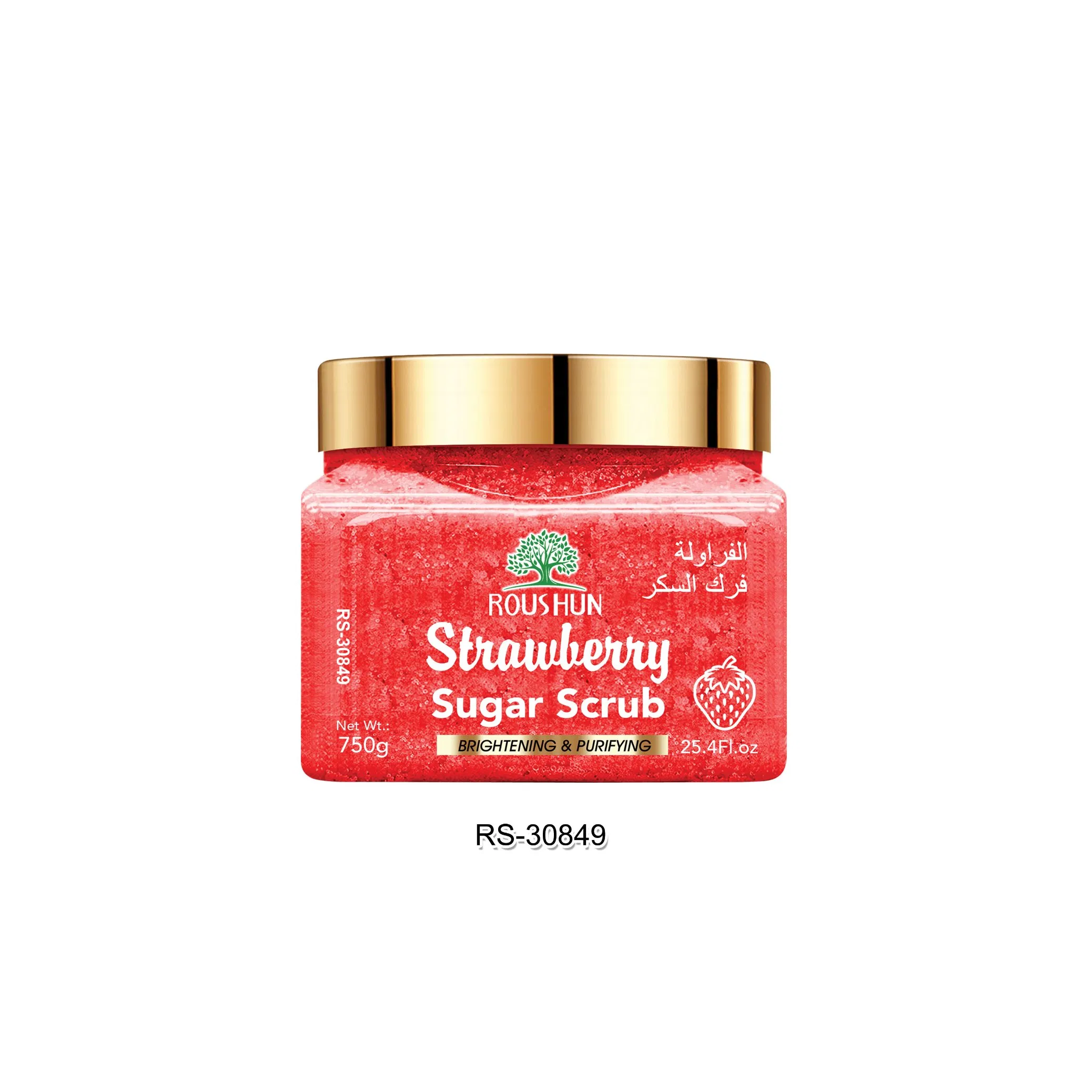 Roushun Strawberry Sugar Scrub Brightening Purifying Exfoliating Delicate Scrub