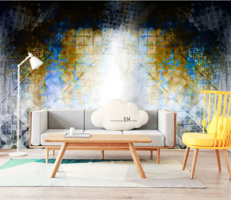 Seamless Digital Printing Polyester Textile Coated Wall Fabric