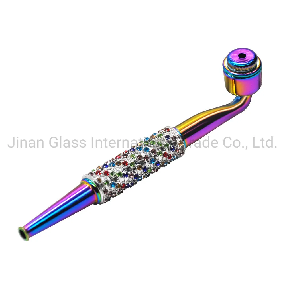 New Enamel Hollow Metal Pipe Smoking Pipe