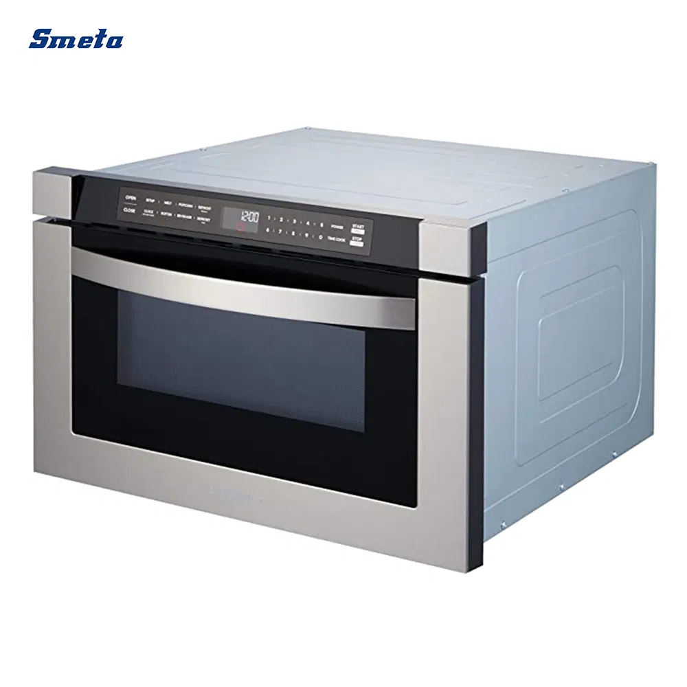Smeta 1.2cuft Built Electric Digital Touch Stainless Steel Microwave Oven with Drawer