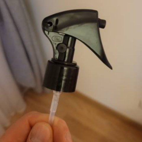 Custom 18/410, 20/410, 24/410, 28/410 Black Plastic Sprayer Head Continuous Mist Spray Mini Trigger Sprayer Pump for Alcohol