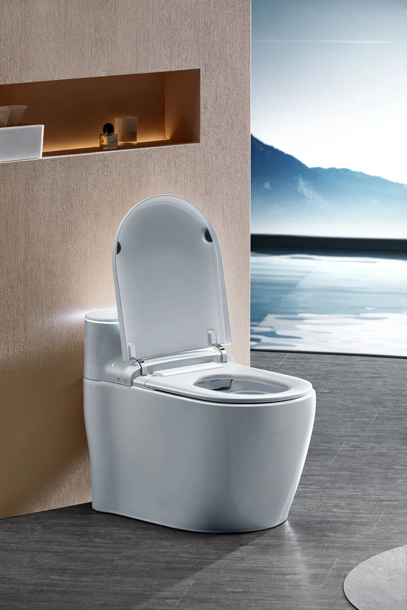 Luxury Intelligent Smart Toilet with Bidet Automatic Water Spray Electric