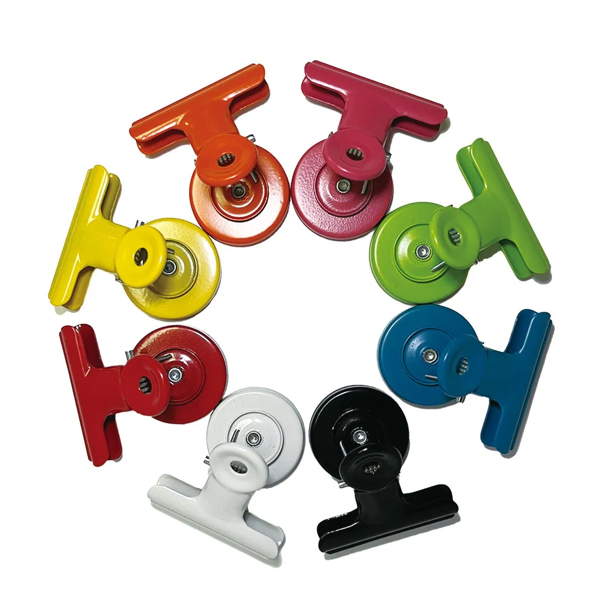 Refrigerator Magnet Clips 1.5-Inch for Memo and Paper Organization