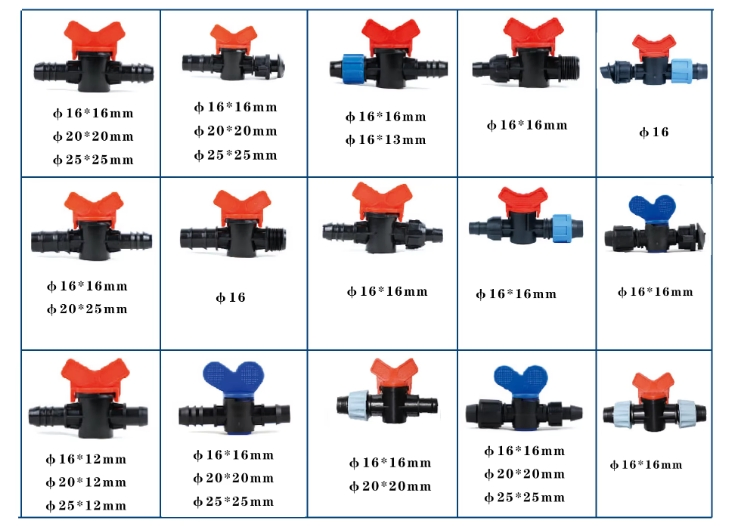 Drip Tape Valve Drip Tape Fitting Drip Tape Accessories for Drip Irrigation Tape