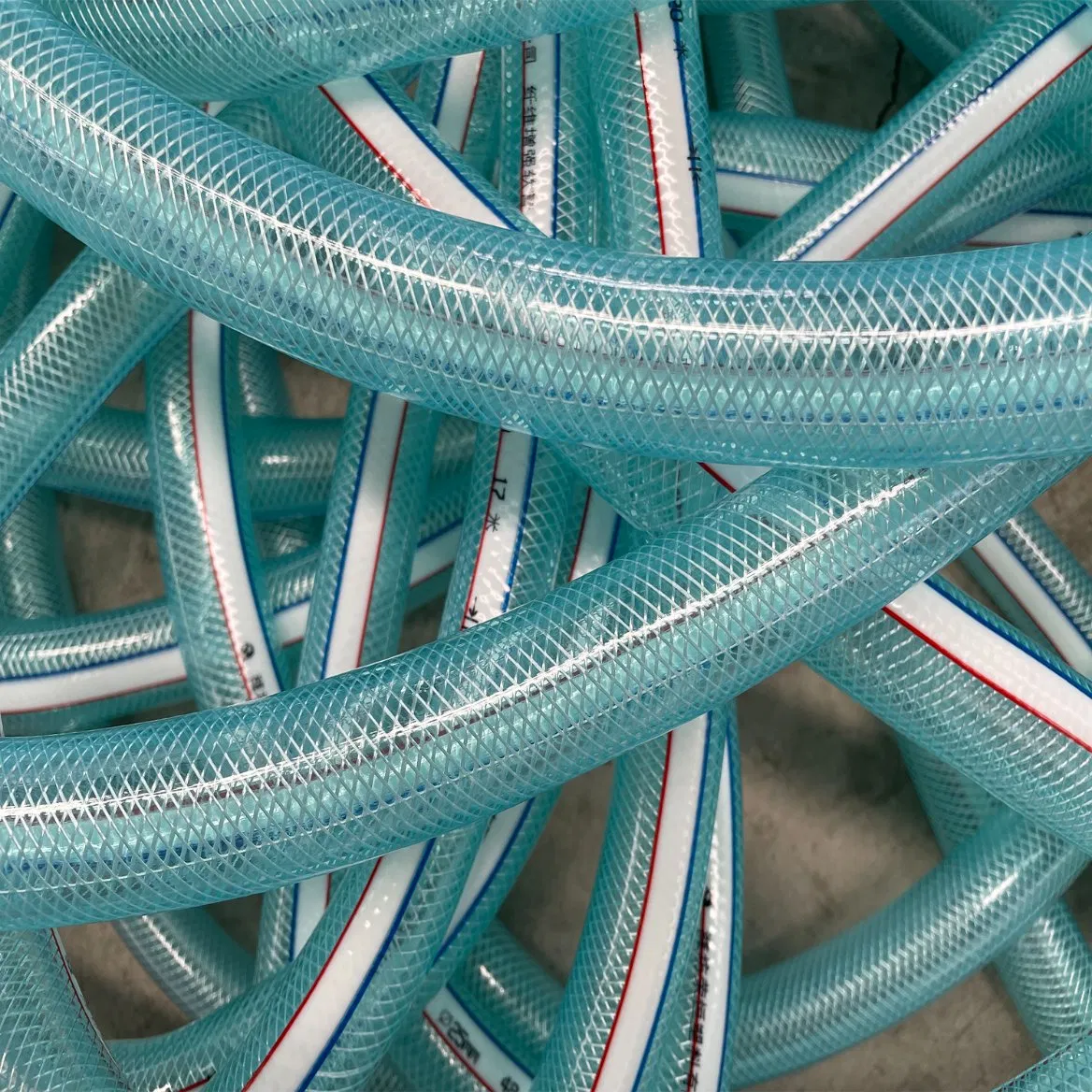 Thickened PVC Transparent Braided Garden Reinforced Hose Fiber for Watering Landscaping