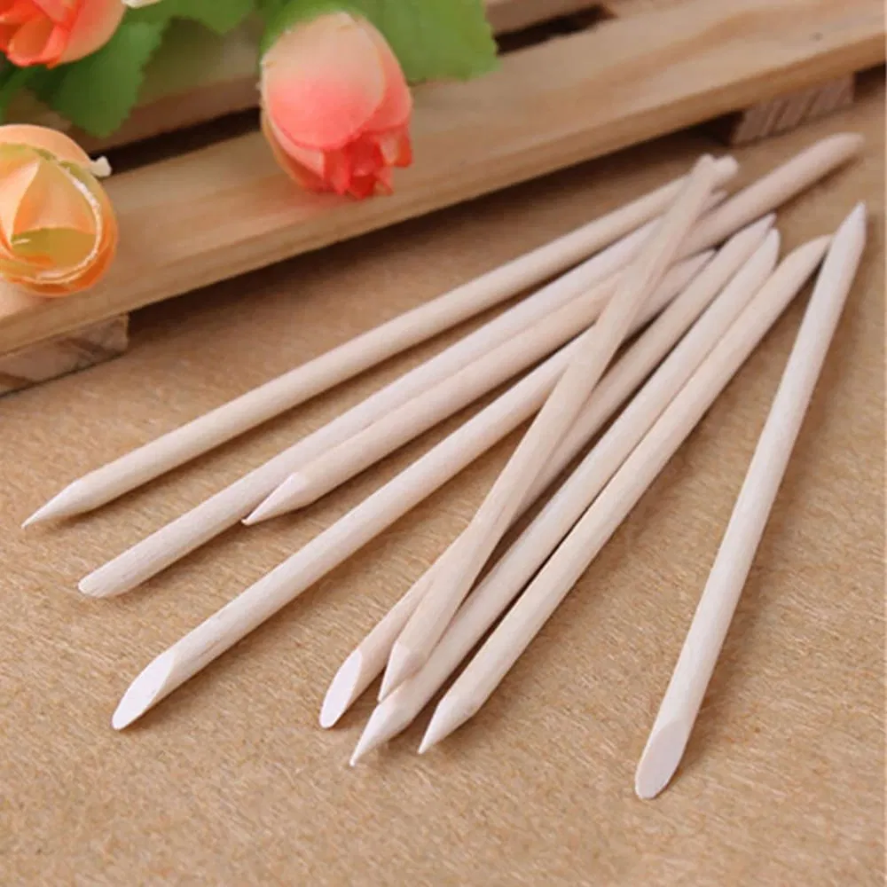 Nail Wooden Cuticle Pusher Art Stickers for Salon