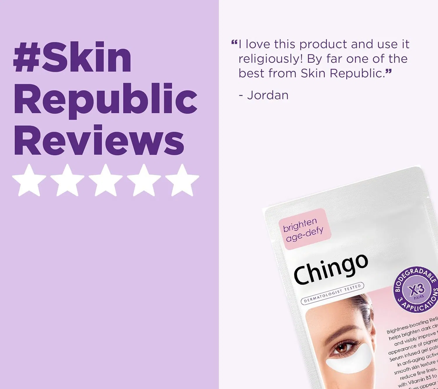 Brighten Dark Circles Intense Hydration for Youthful Eye Skin Eyemask