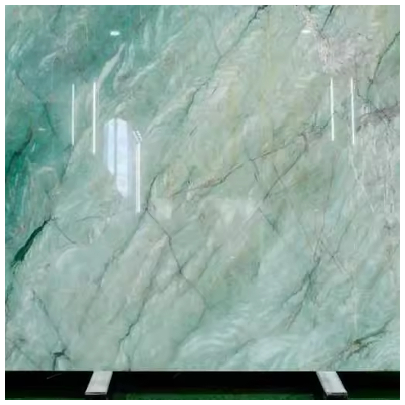 Brazilian Emerald Royal Green Alexandrita Quartzite for Countertops and Bookmatched Wall