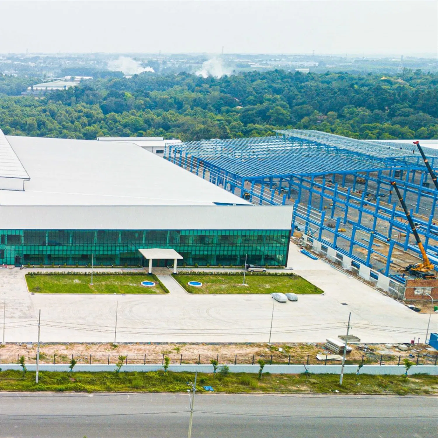 Modern Design Steel Structure Workshop Fabricated Large Warehouse Popular in Africa