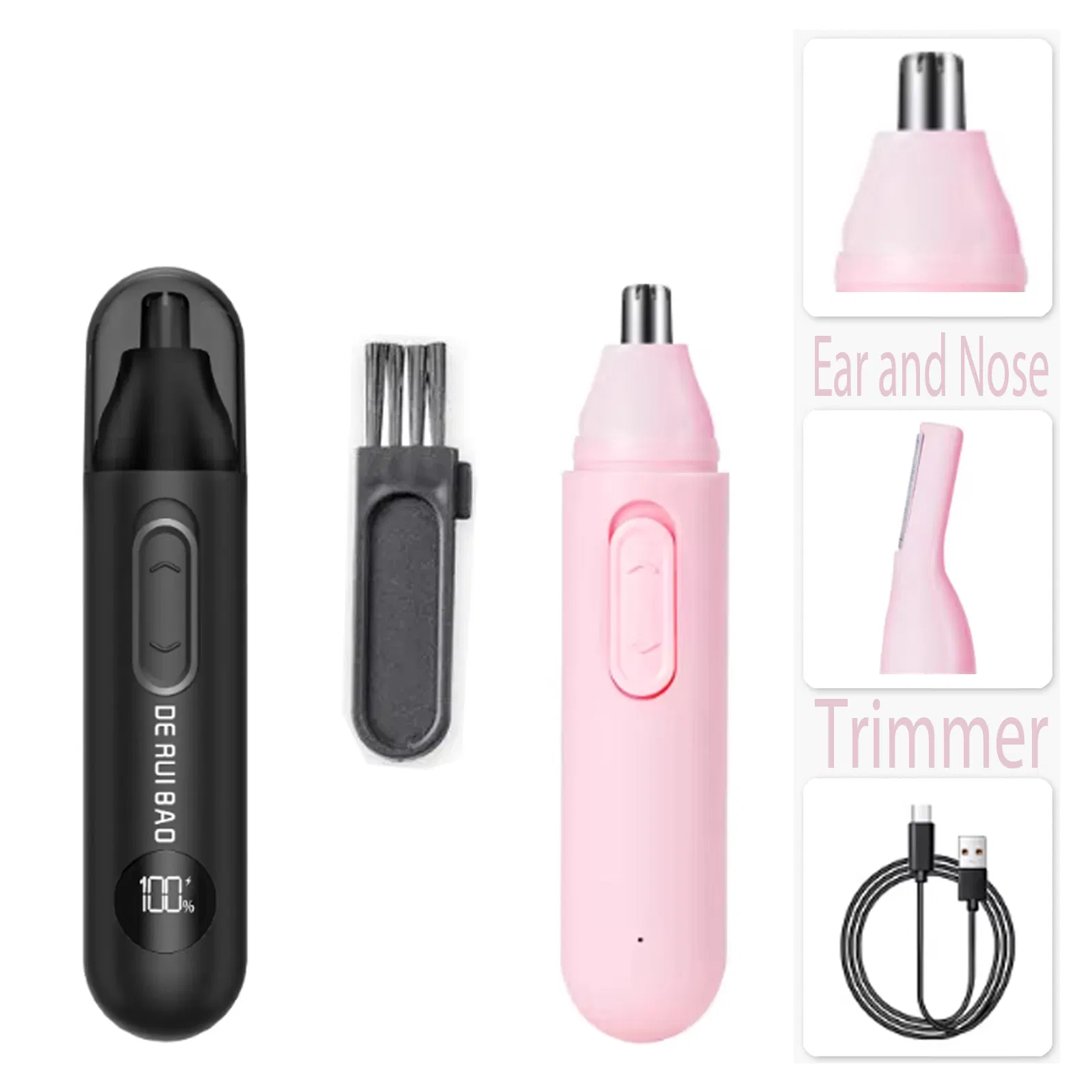 Skin-Friendly Painless Hair Removal Nose Hair Trimmer