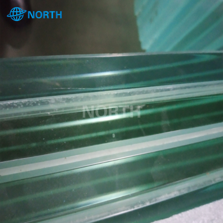15mm Polished Edge Clear Temepred Laminated Glass with SGCC