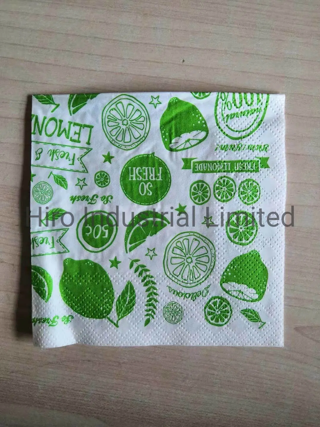 Customized Logo Full Printing Napkins with Pattern for Home and Restaurant Use