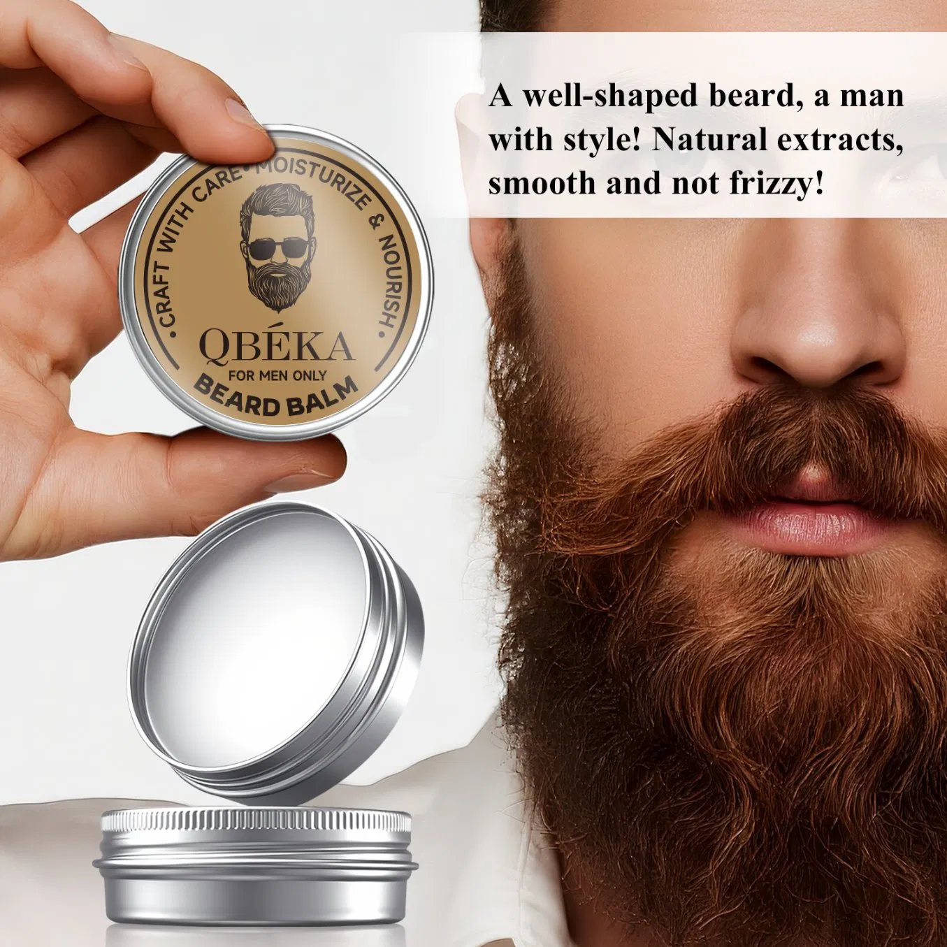 Professional Beard Care Balm for Healthy, Styled Facial Hair