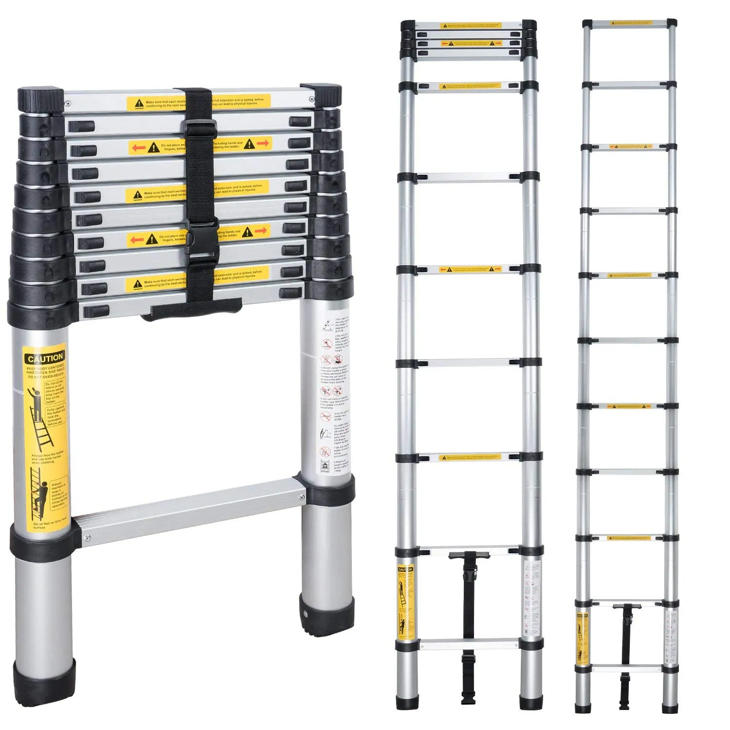 Folding Extension Ladder Aluminium Telescopic