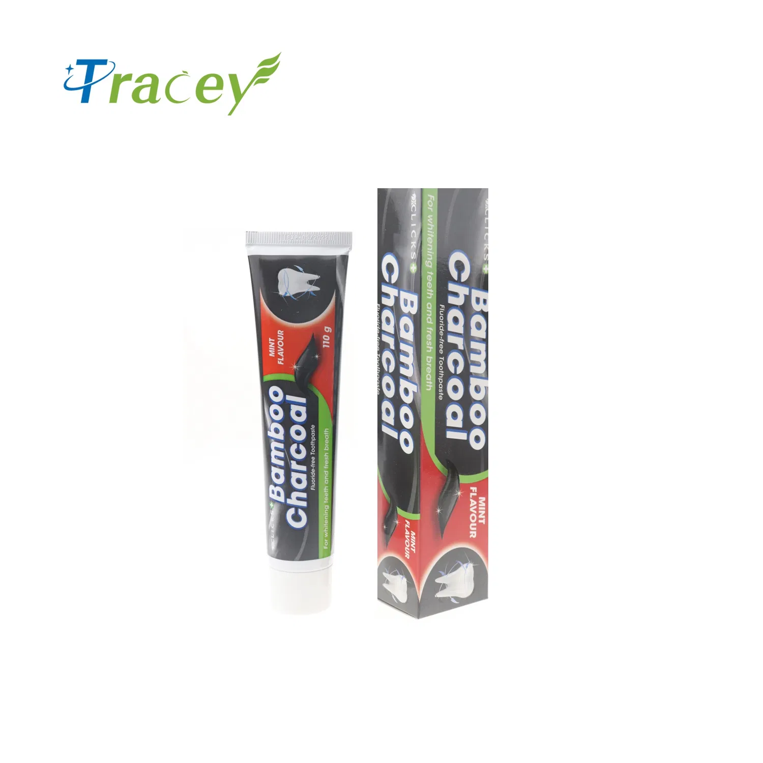 Free Samples Customize Logo Natural Herbal Teeth Whitening Bamboo Charcoal Black Carbon Toothpaste