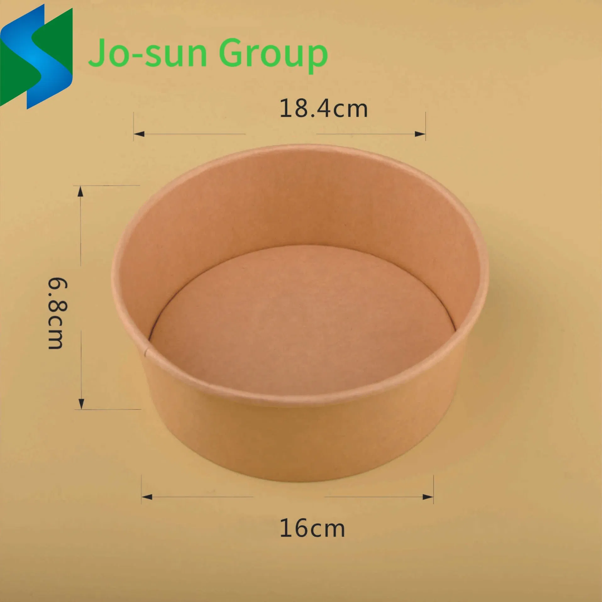 Manufacturer Custom Logo OEM Disposable Brown Packaging with Lid for Noodle Rice Hot Food Salad Soup Kraft Paper Bowl