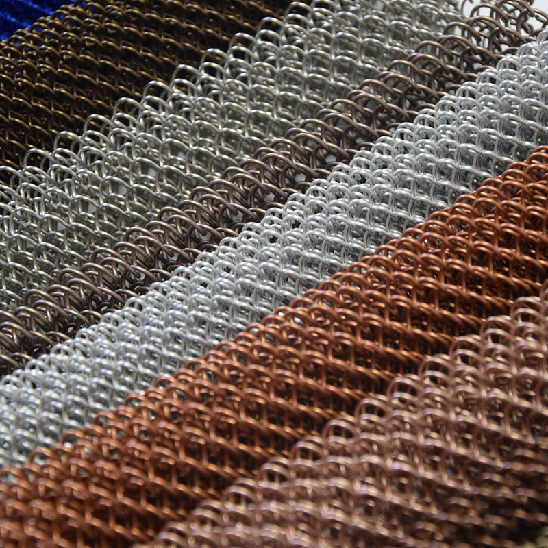 Aluminum Golden Metal Coil Curtain for Architectural Decor