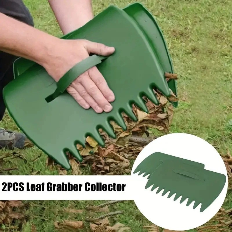 Gardzen Large Leaf Scoop Hand Rakes Debris and Yard Waste Removal