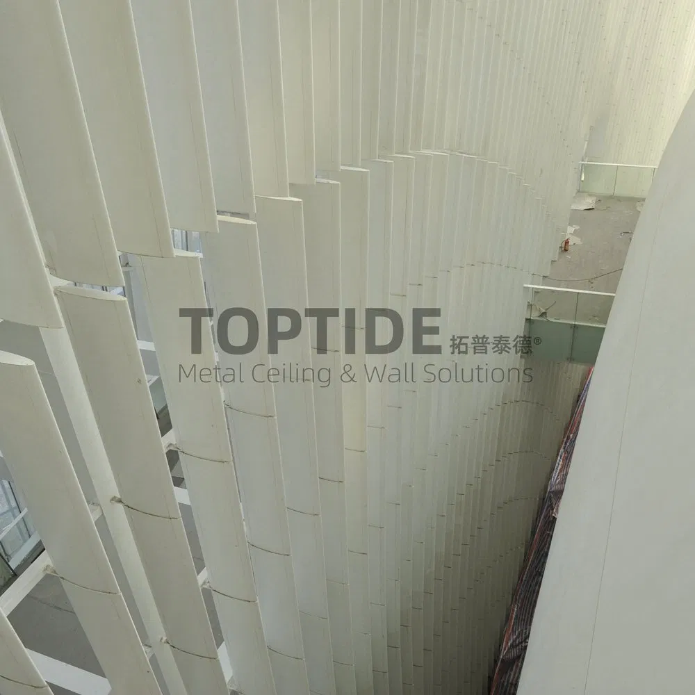 Outdoor Vertical Metal Facade Building Decorative Aluminum Sun Louver