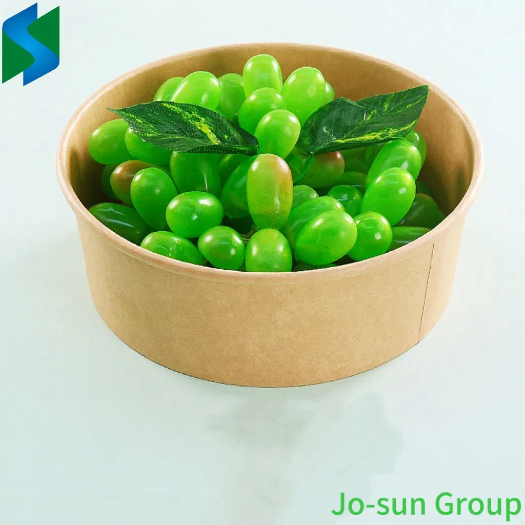 New Design Custom 500 Ml 750 Ml 1000 Ml Brown Kraft Paper Salad Bowl Food Container with PLA Lids