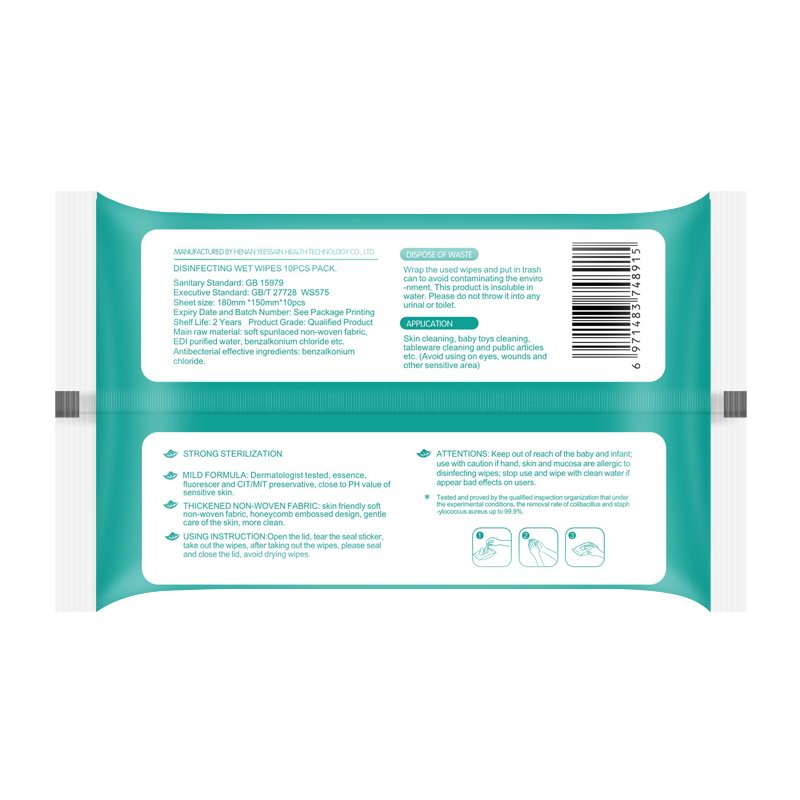 30% off 75 Wipes Customization Label Alcohol Wipes