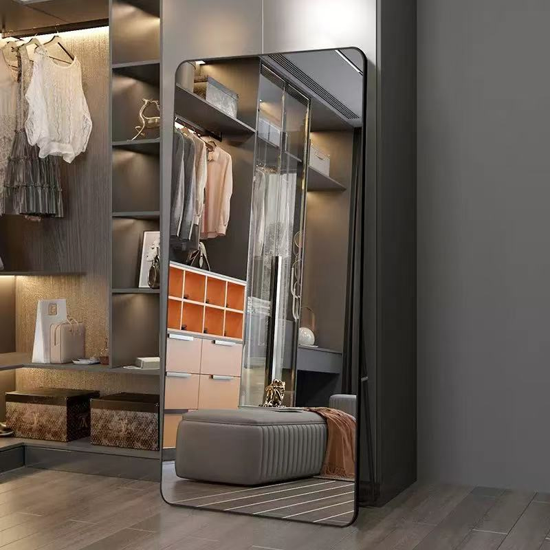 Multi-Functional All-in-One Dressing Mirror to Display The Clock and Temperature.