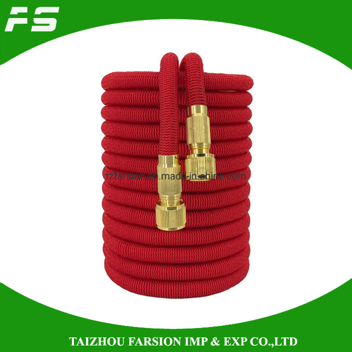 25-100FT Magic Flexible Expandable Garden Water Hose with Brass Connector & Spray Gun Nozzle Set for Car Washing