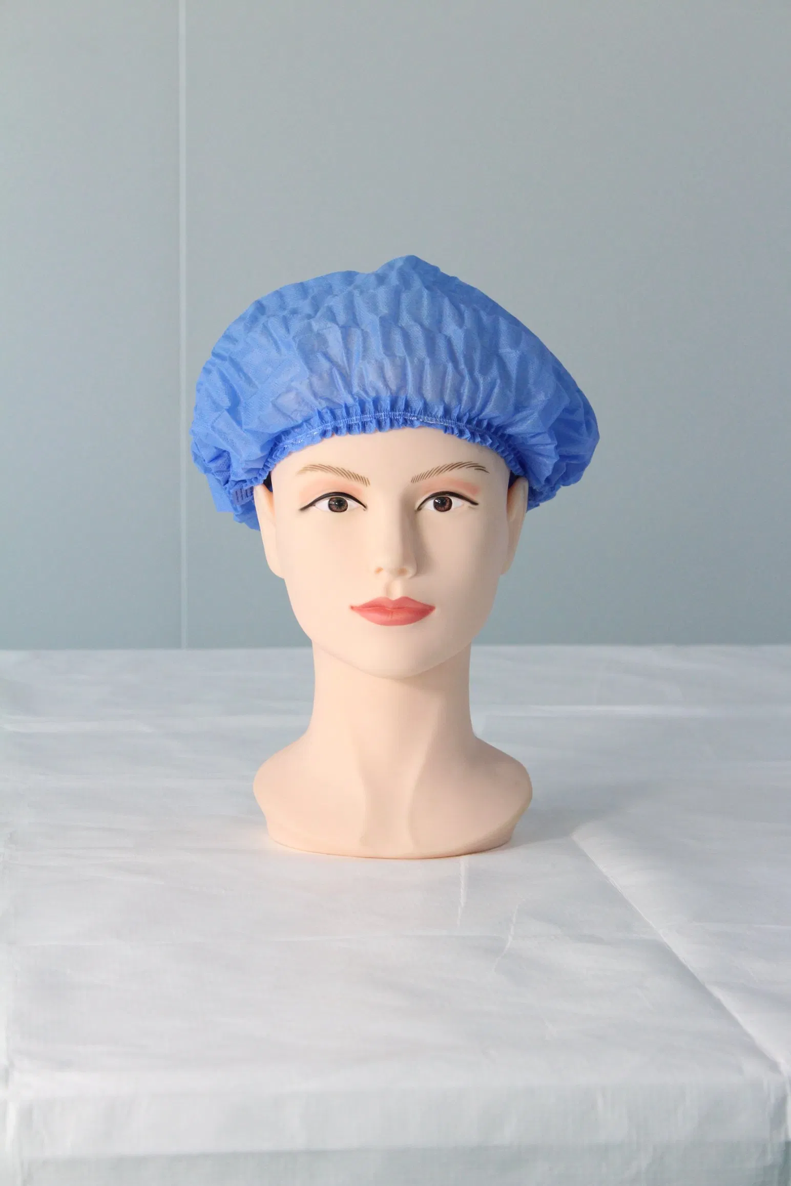 Laboratory Dedicated Protection, Blue SMS 15GSM Dust-Proof Cap, Ensures Experiment Safety