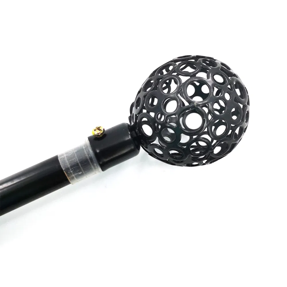 Good Quality Long Stainless Steel Curtain Rod Adjustable Rod with Shower Curtain