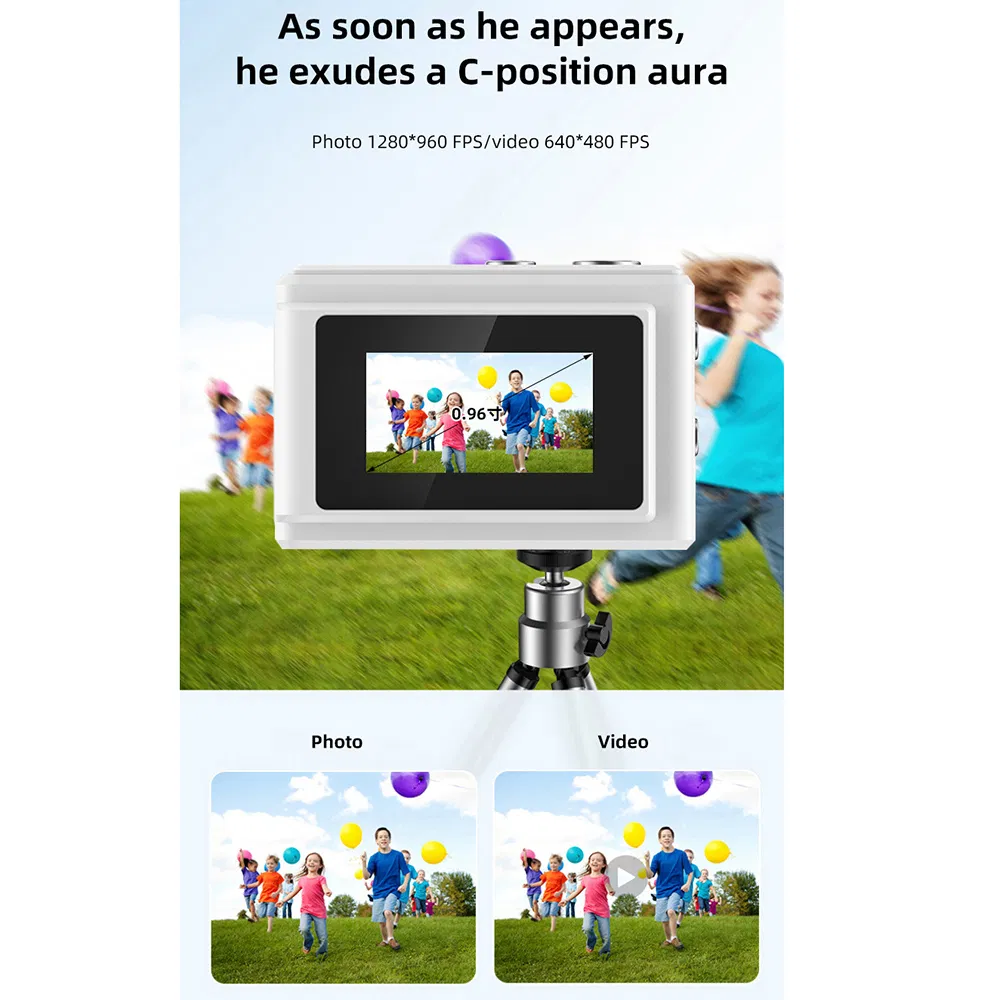 DC23 Mini Digital Camera for Kids with 0.96'' Screen, 1080P HD Video Recorder, Compact Student Camera with 32GB SD Card & USB Card Reader – Gift for Child