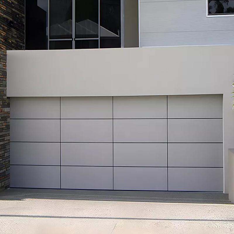 Modern Industrial Overhead Automatic Aluminum Garage Door for Homes