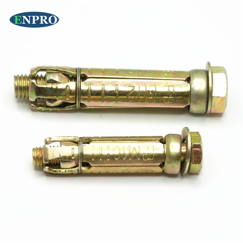 Анкерный болт с желтым цинковым покрытием 3PCS Shell 4PCS Bolt