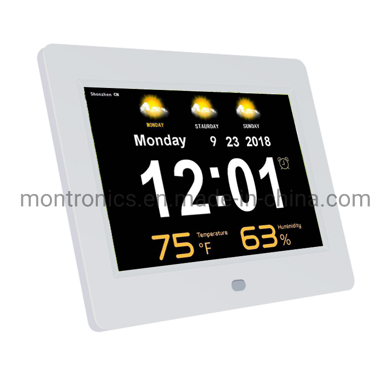 7-Inch LCD Digital Photo Frame Ad Player Motion Sensor USB Loop Video Playback