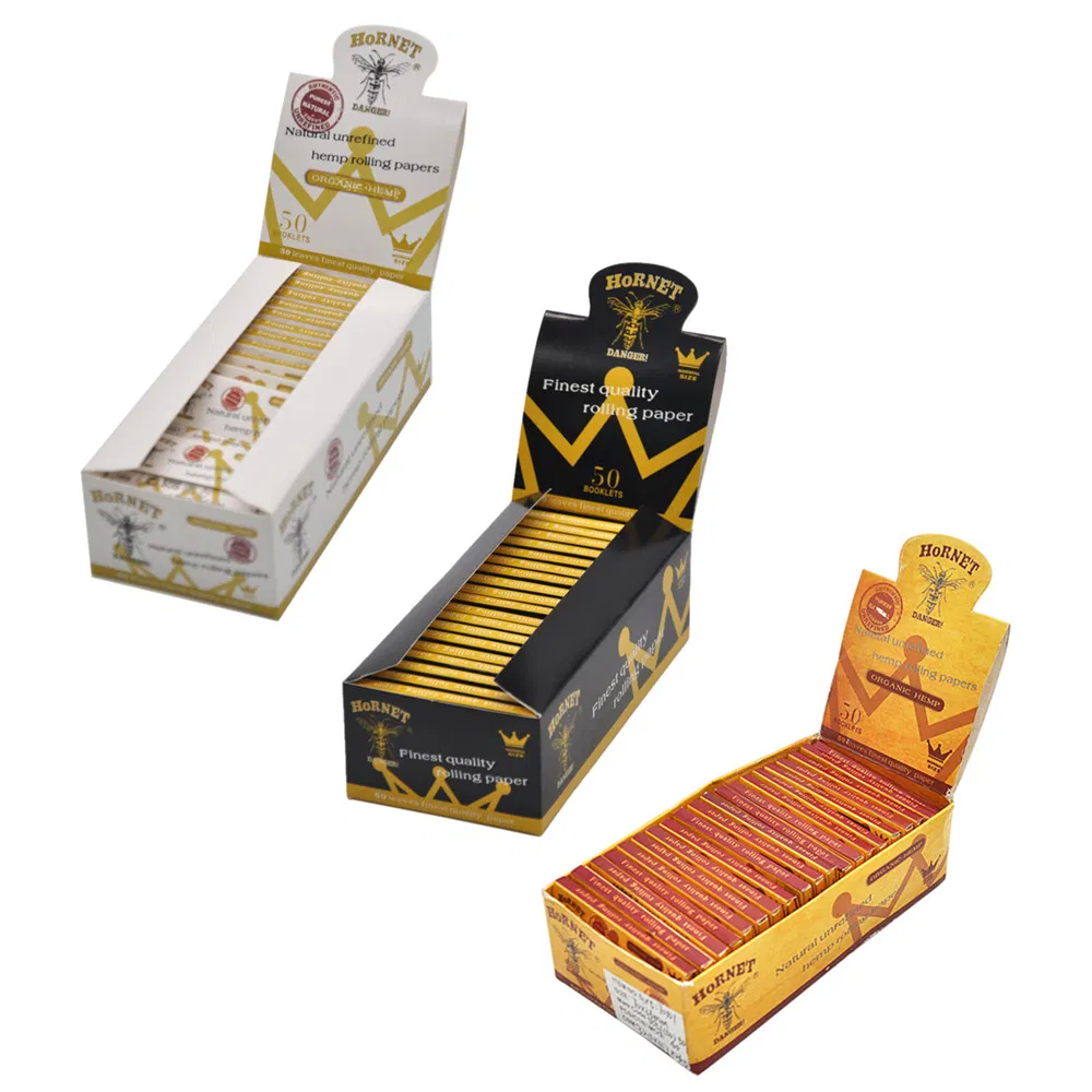 Top Sale 70mm Multi-Style Rolling Paper Display Box Packaging 50 Books/Box Paper Box Rolling Smoking Papers