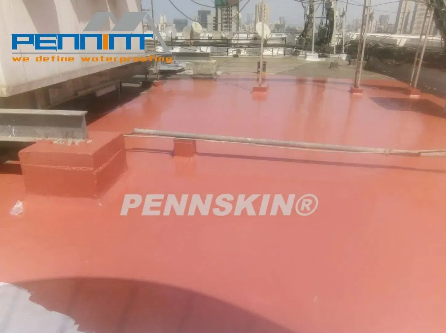Liquid Applied Waterproofing Pennskin Polyurethane Waterproof Coating Single Component CE