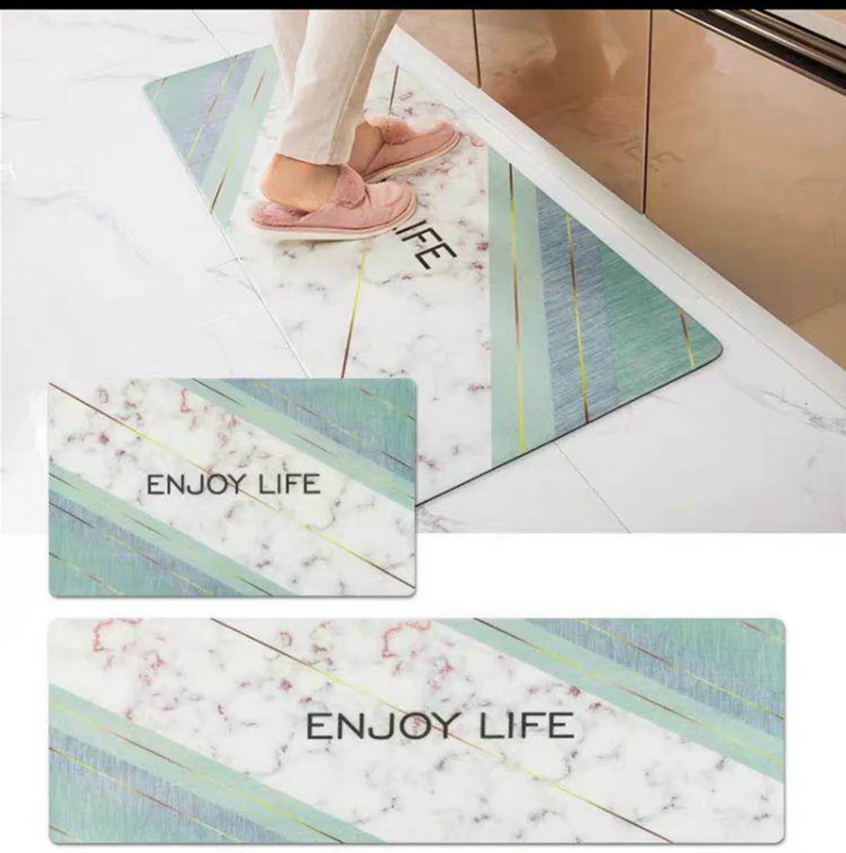 Household Anti Fatigue Washable Waterproof Non-Slip PVC Floor Kitchen Mat Carpet China