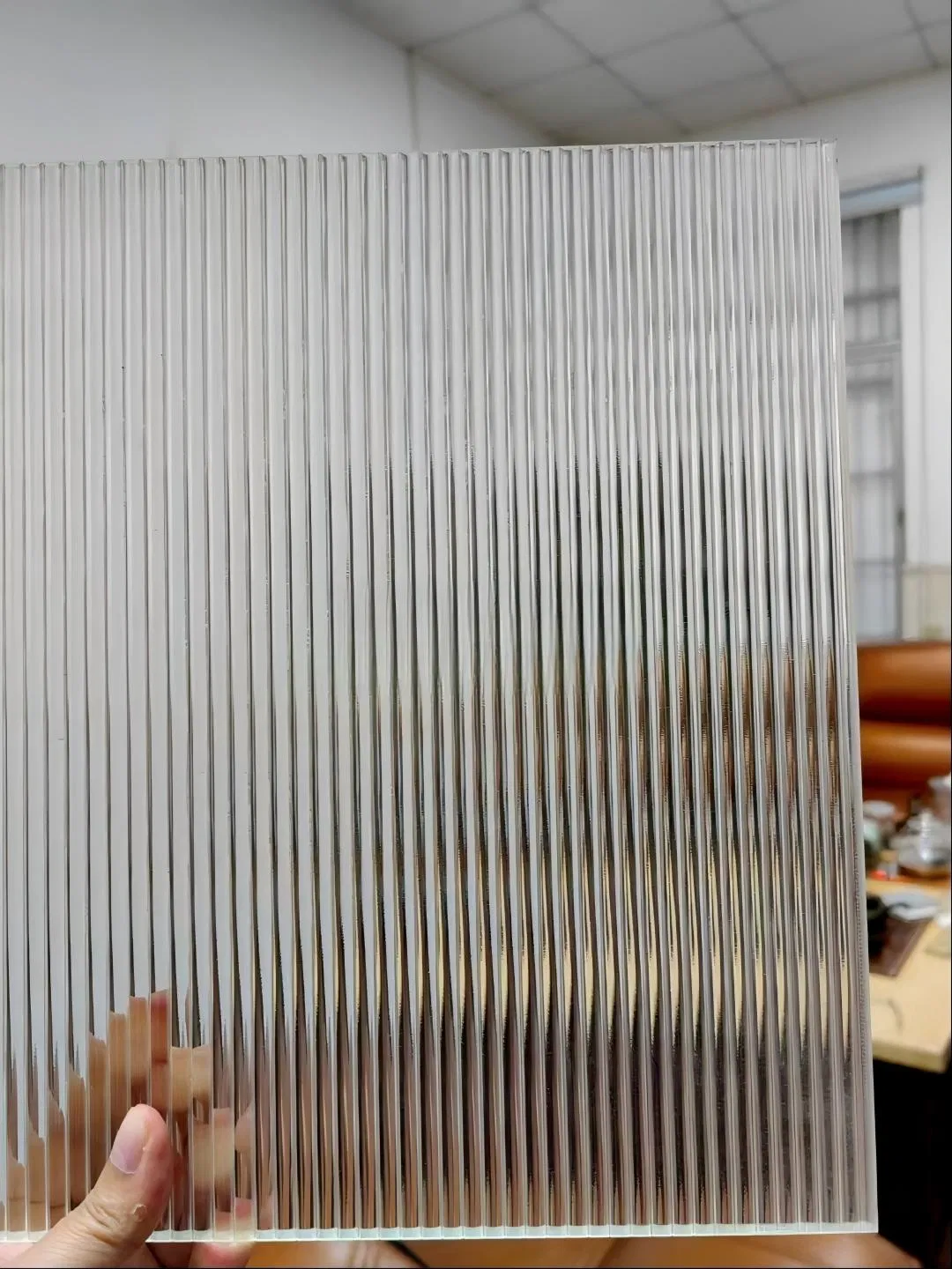 8mm Thick Heavy Duty Reeded Glass
