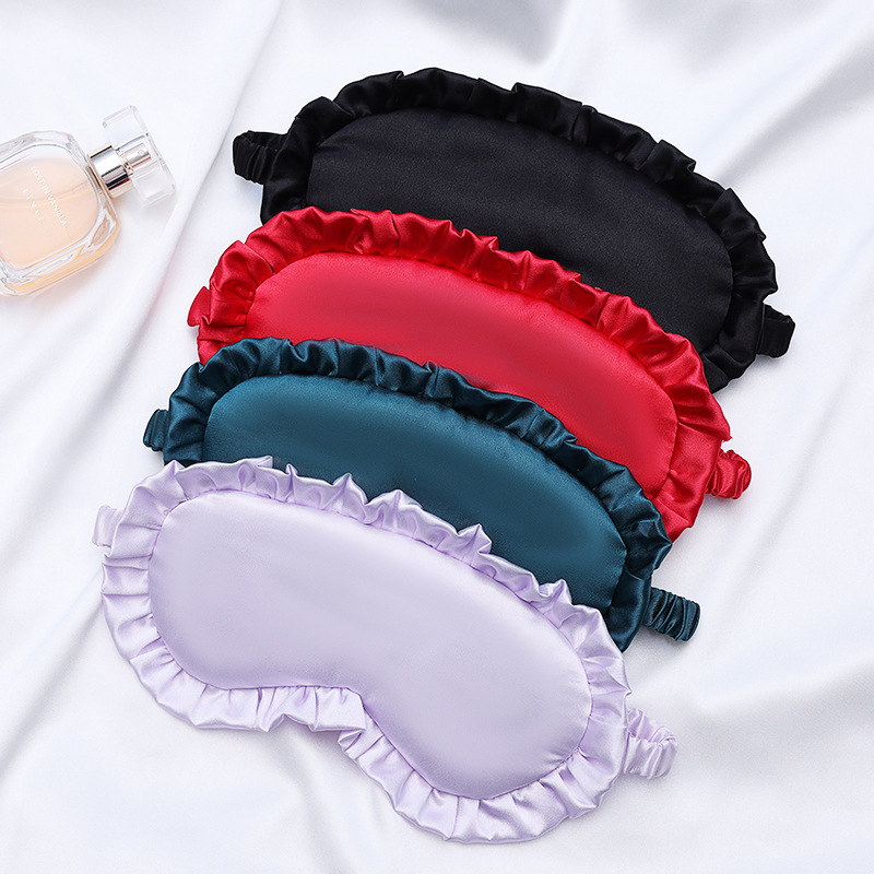 Ruffled Blackout Eye Mask Sleeping