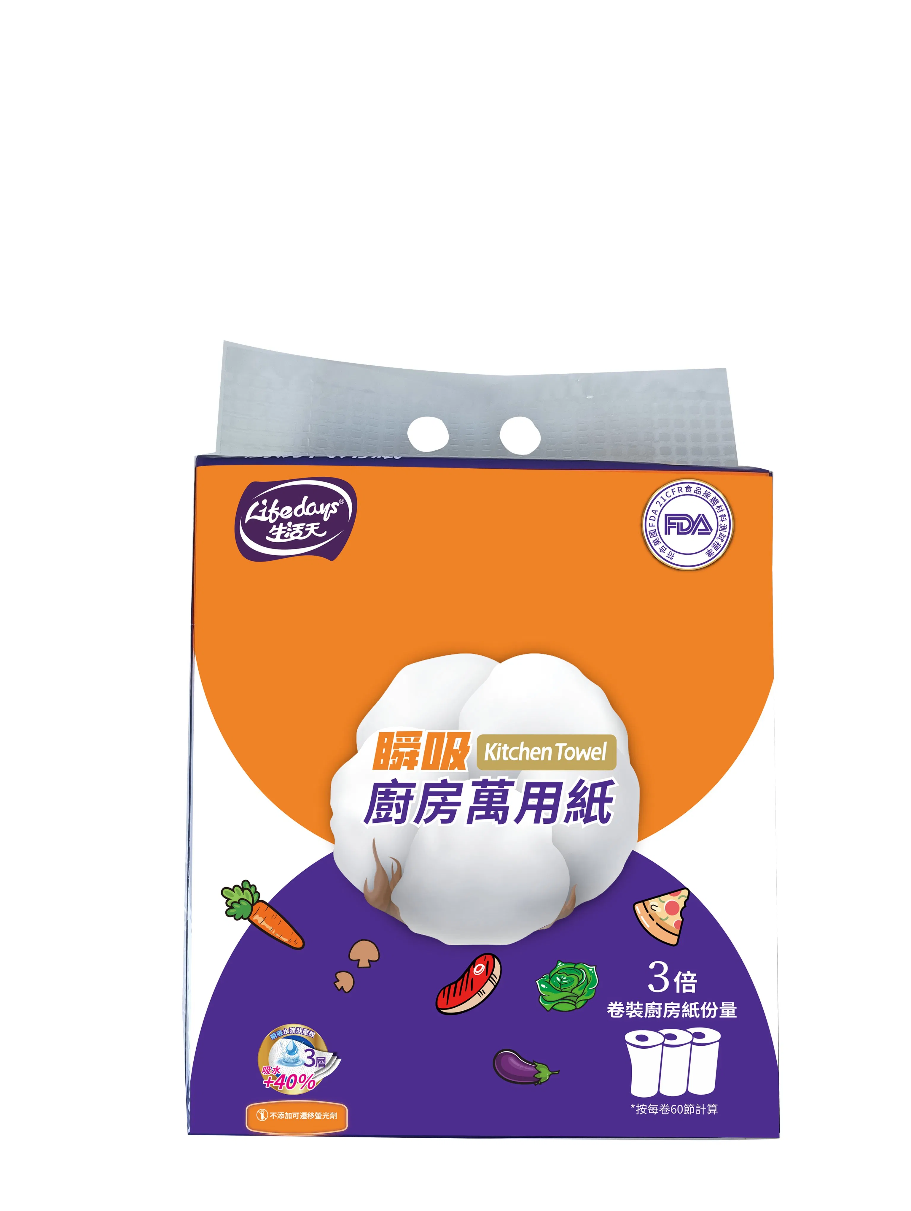 Special Counter Fashion Wholesales Kitchen Tissue Roll Kitchen 3 Ply