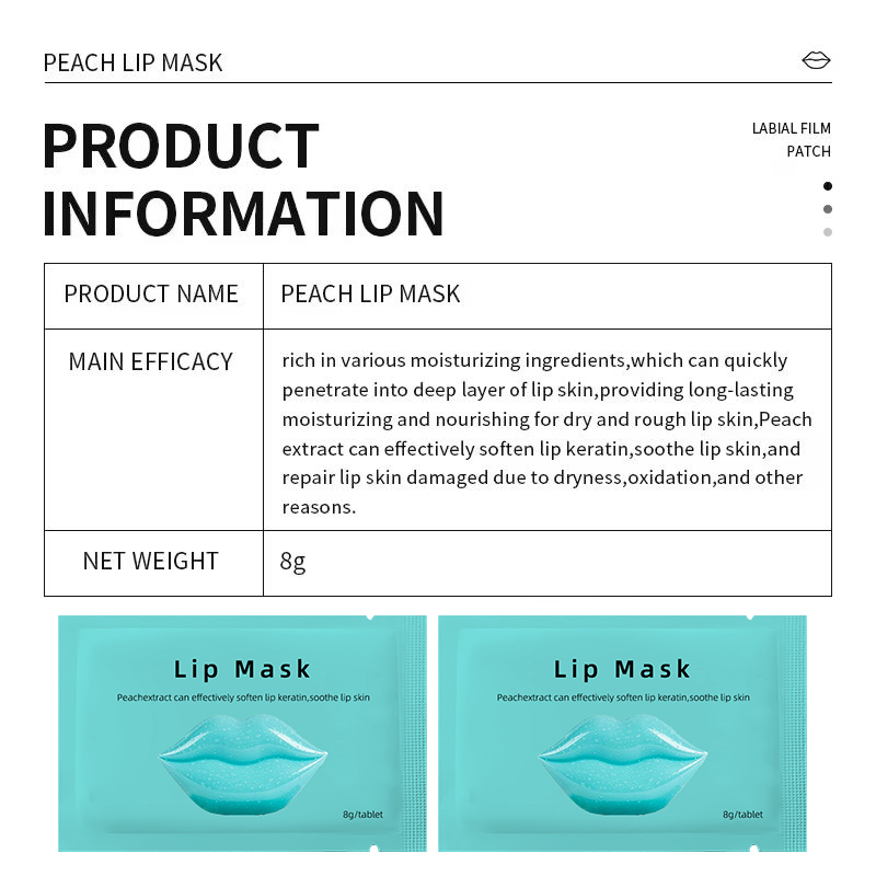 Factory Sell Private Label Glycerine Lip Mask Silicone-Free Collagen Soothing Repair with Rose Hyaluronic Lip Care Mask Crystal Lip Mask Plumper Lips Care Gel