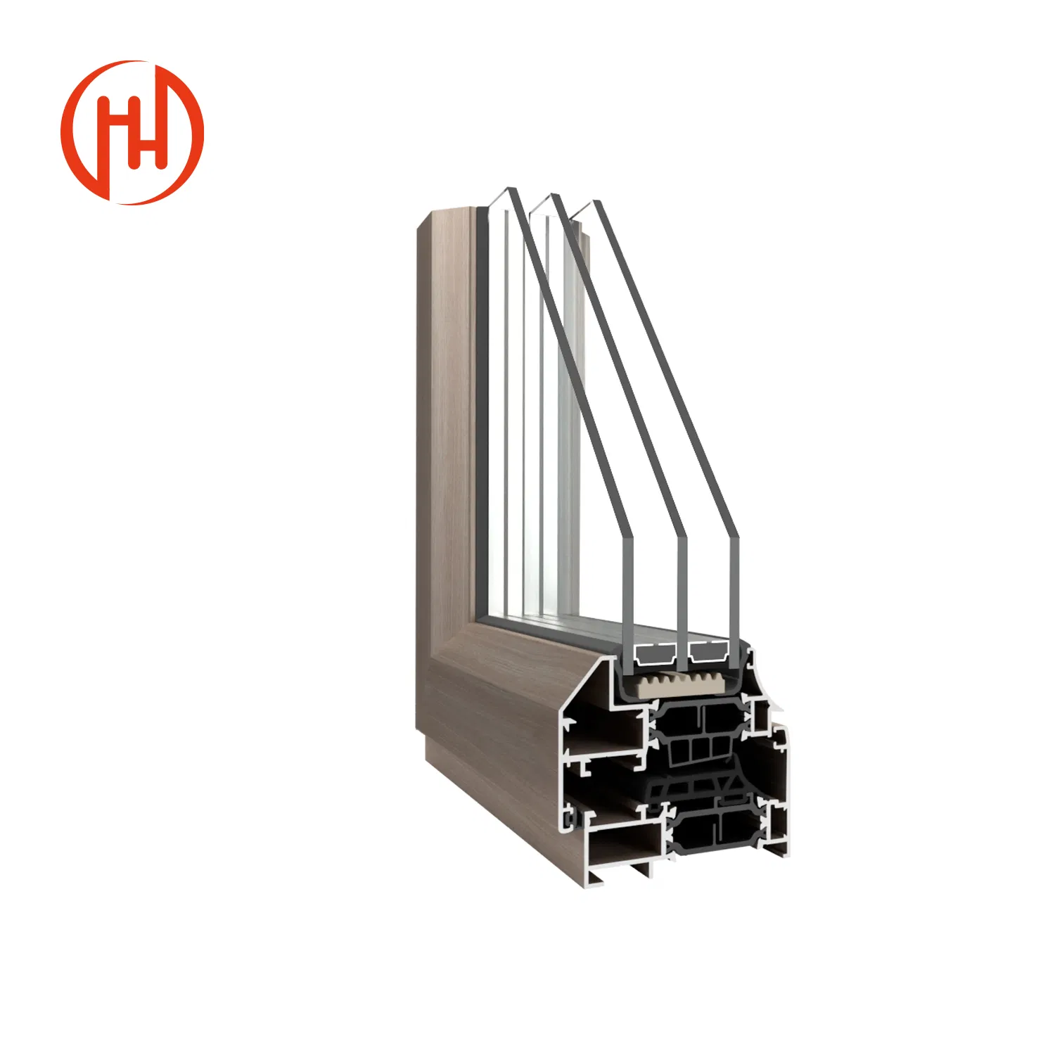 Asia Aluminum Group Building Profile Facade Glass Curtain Wall for Commercial Project