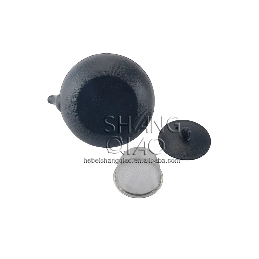 Чугунный чайник с резьбой, 1 л