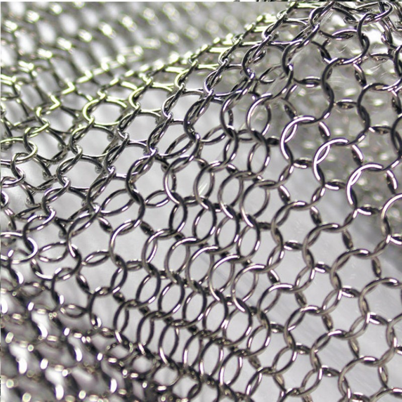 316 Stainless Steel Welded Ring Mesh Curtain for Architectural Decor
