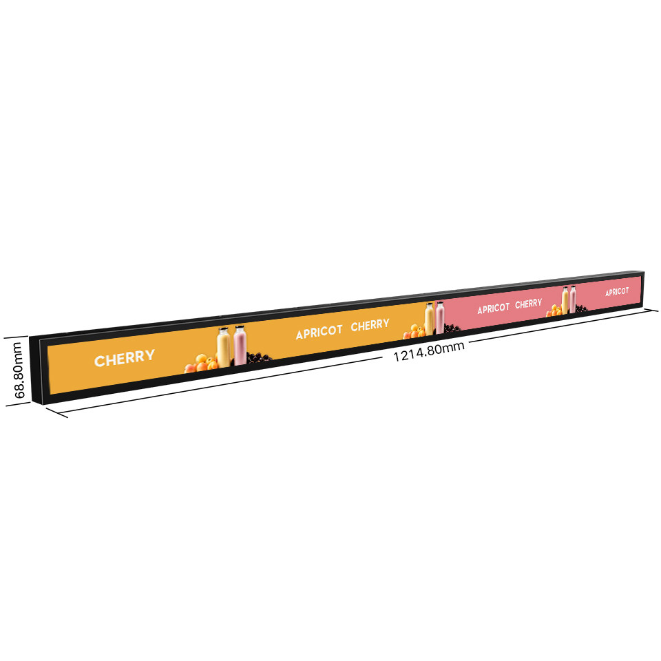 47.1-Inch Stretched LCD Display Screen Customized LCD Shelf Display