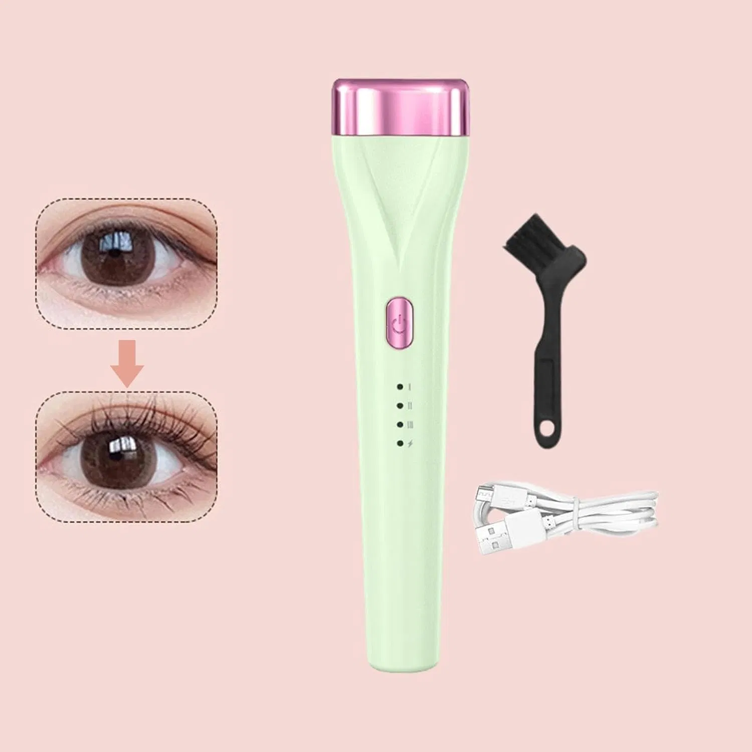 Compact Heated Eyelash Curler - Perfect Beauty Appliance for Eyelash Extensions